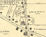 1896 Town Map of Zimmermanville Greene County Ohio