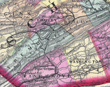 1872 Map of Schuylkill County Pennsylvania