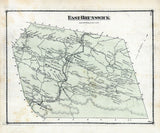 1875 Map of East Brunswick Township Schuylkill County Pennsylvania