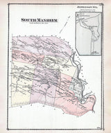 1875 Map of South Manheim Township Schuylkill County Pennsylvania