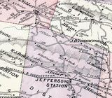 1875 Map of South Manheim Township Schuylkill County Pennsylvania