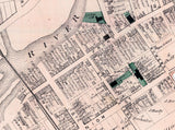 1875 Town Map of Schuylkill Haven Schuylkill County Pennsylvania