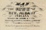 1856 Map of New Albany Indiana