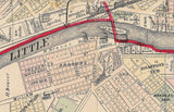 1879 Map of The City of Huntington Indiana