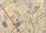 1879 Map of The City of Huntington Indiana