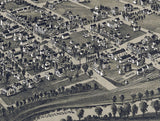 1901 Panoramic Map of Zelienople Butler County Pennsylvania