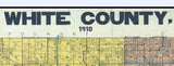 1910 Farm Line Map of White County Indiana