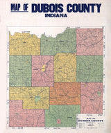 1914 Farm Line Map of Dubois County Indiana