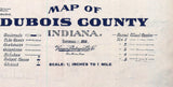 1914 Farm Line Map of Dubois County Indiana