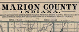 1917 Map of Marion County Indiana