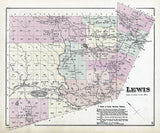 1875 Map of Lewis Township Lewis County New York