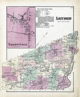 1875 Map of Leyden Township Lewis County New York