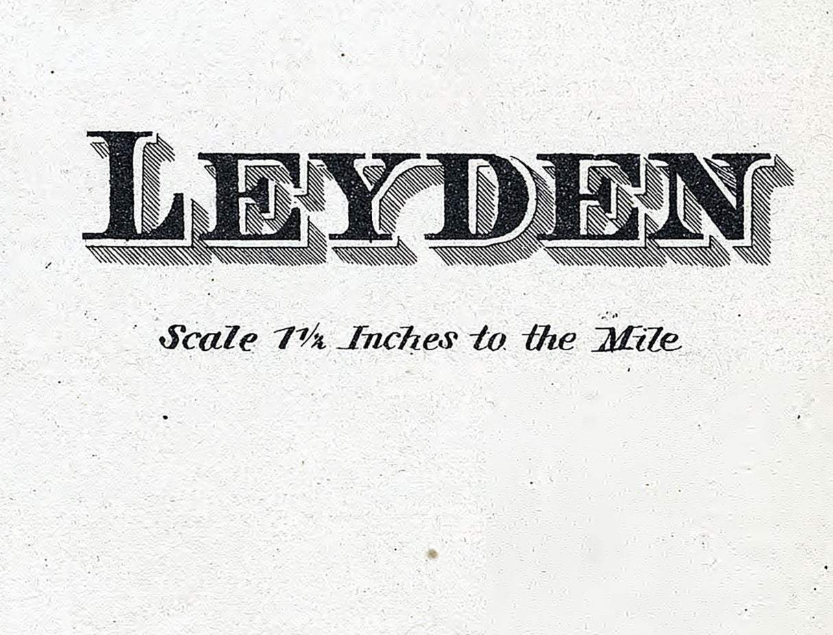 1875 Map of Leyden Township Lewis County New York