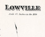 1875 Map of Lowville Township Lewis County New York