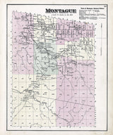 1875 Map of Montague Township Lewis County New York