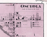 1875 Map of Osceola Township Lewis County New York