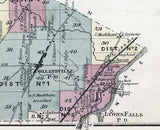 1875 Map of West Turin Township Lewis County New York