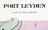 1875 Town Map of Port Leyden Lewis County New York