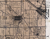 1896 Map of Bath Township Greene County Ohio