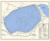 1971 Map of Devils Lake Burnett County Wisconsin