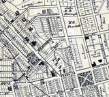 1892 Town Map of Edwardsville Madison County Illinois