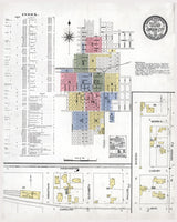 1907 Town Map of Carson City Nevada