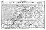 1915 Map of Sevier County Utah