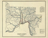 1919 Map of Scioto County Ohio