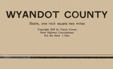 1919 Map of Wyandot County Ohio