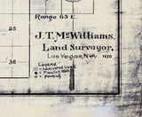 1920 Map of the Las Vegas Valley Nevada