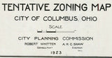 1923 Map of Columbus Ohio