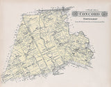 1913 Map of Concord Township Fayette County Ohio