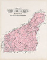 1913 Map of Green Township Fayette County Ohio