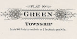 1913 Map of Green Township Fayette County Ohio