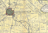1913 Map of Jefferson Township Fayette County Ohio