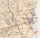1913 Map of Marion Township Fayette County Ohio