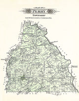 1913 Map of Perry Township Fayette County Ohio