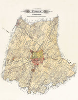 1913 Map of Union Township Fayette County Ohio
