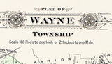 1913 Map of Wayne Township Fayette County Ohio