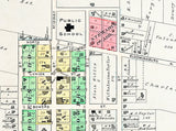 1913 Town Map of Bloomingburg Fayette County Ohio