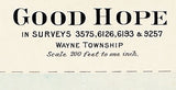 1913 Town Map of Good Hope Fayette County Ohio