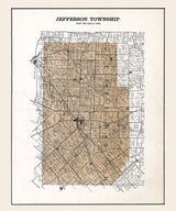 1896 Map of Jefferson Township Greene County Ohio