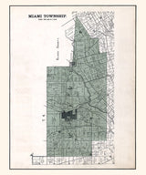 1896 Map of Miami Township Greene County Ohio