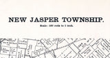 1896 Map of New Jasper Township Greene County Ohio