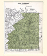 1896 Map of Ross Township Greene County Ohio