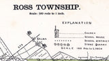 1896 Map of Ross Township Greene County Ohio