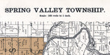 1896 Map of Spring Valley Township Greene County Ohio