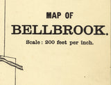 1896 Town Map of Bellbrook Greene County Ohio