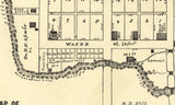 1896 Town Map of Clifton Greene & Clark County Ohio