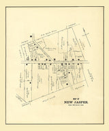 1896 Town Map of New Jasper Greene County Ohio